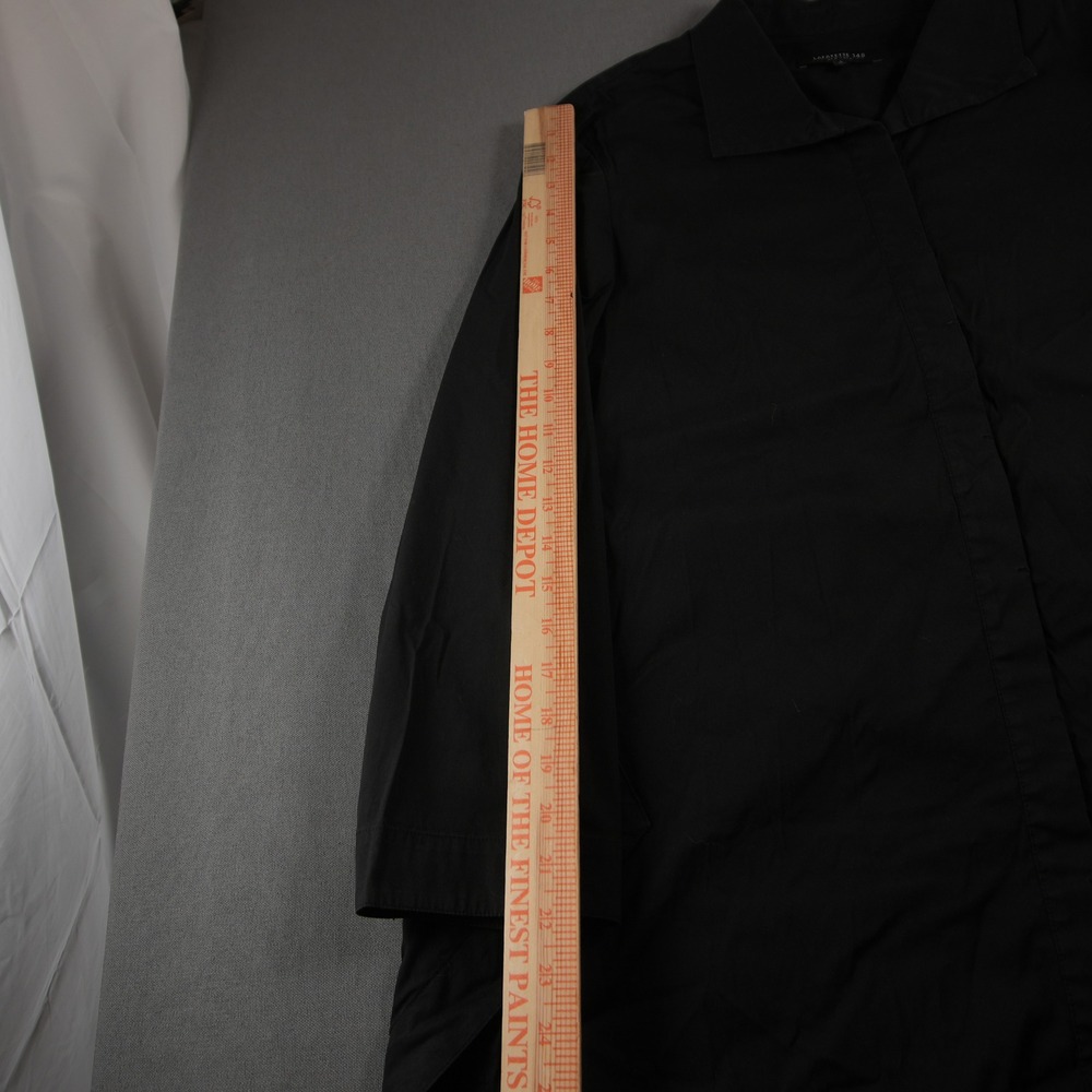 Lafayette 148 New York Stretch Cotton Women Shirt L Long Sleeve Coastal Office - Picture 10 of 16